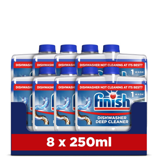 Finish Finish, Dishwasher Cleaner, Fresh Scent, 2.0L (250ml x 8 pck),