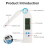 Foldable Salinity Meter LCD Display Specific Meter Salinity S.G Temp Detector for Hydroponics Kitchen 2