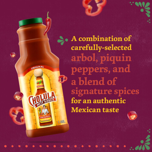 Cholula Original Hot Sauce, with Hot Chilli Pepper, 2