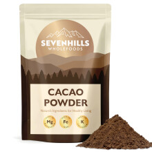 Sevenhills Wholefoods Cacao/Cocoa Powder 400g | Natural Source of Potassium & Manganese | Pure & Vegan for Hot Chocolate, Smoothies & Baking | Non-al