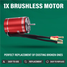 3650 3400KV High-Speed Brushless Motor and 75A Brushless ESC for Arrma  Hsp Redcat Rc4wd  Axial Scx10 D90