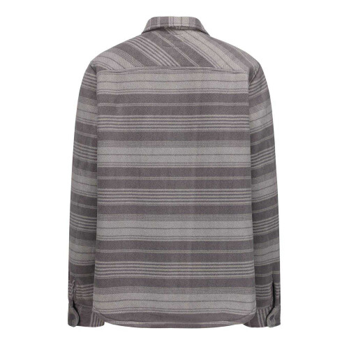(S, Grey) SoulCal Mens Plaid Polyester Shacket 1