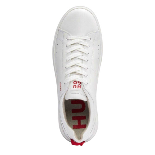 Hugo Boss Hugo Boss Mens Tenn Leather Flat Trainers 2