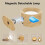 2-Pack Rechargeable LED Wall Sconces with Remote, Magnetic, 3 Color Temp, No Drill Installation 7