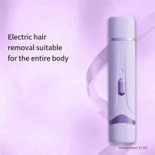 Afeitadora Eléctrica 2 en 1 para Mujer, Depilación Indolora, Recargable, Depiladora Corporal y de Bigote