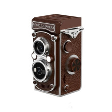 Appareil Photo Numérique Vintage avec Flash, Double Objectif 5 MP, Vidéo FHD 1080p, Vlogging, Caméra Rétro Portable avec Vision Nocturne B