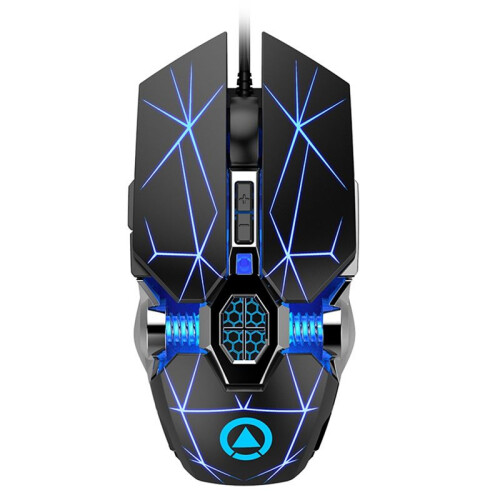Professional Wired Gaming Mouse 6 Button 3200DPI LED Optical USB Computer Mouse Game Mice Silent Mouse for PC Laptop-A