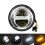 Farol de LED de Motocicleta Retrô de 5,75 Polegadas para Farol , Luz de Modificação de Seta Diurna, Preto 3