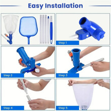 Pool Filter Swimming Pool Vacuum Cleaner Set Tool Clean Pool Bottoms Net Cleaning Pool Tool US Standard