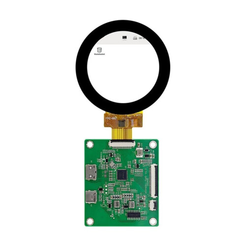 TFT LCD Round Display with -Compatible Driver Board IPS HD Circular Screen for Raspberry Pi 5/4B 2.1" 480x480