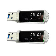 2 Stück Verbesserte LV03 USB BTC Miner 250KH/S Bitcoin BTC Krypto-Miner ASIC Miner Silent Miner