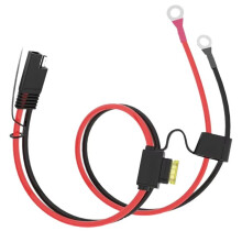 Kabel 12 V 16 AWG do Akumulatora SAE do Zacisku Typu O z Bezpiecznikiem, Szybki Przedłużacz do Ładowarki/Urządzenia Podtrzymującego Akumulator