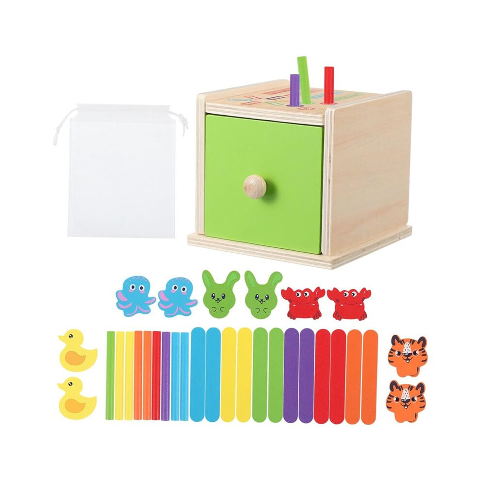 Wooden Color Sorting For Montessori Educational Shape Matching Puzzle Cognitive Development Game Early Learning Saudism
