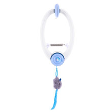 Door Hanging Automatic Retractable Kitten Toys with 3 Catnip Mice Self Hanging Door Cat Mouse Toys for Indoor Cats