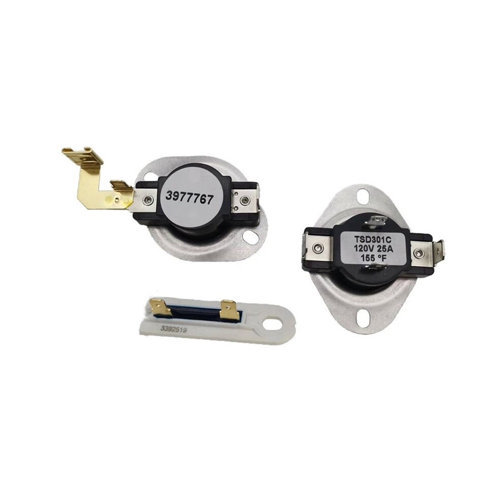 3387134 Cycling Thermostat 3392519 Dryer Thermal Fuse And 3977767 High-Limit Thermostat Kit 4713037705416