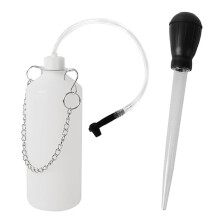 Brake Bleeder Kit, 1L Brake Bleeder Bottle with 30 Ml Fluid Extractor, 24 in Hose, One-Person Brake Bleeding Tool Kit