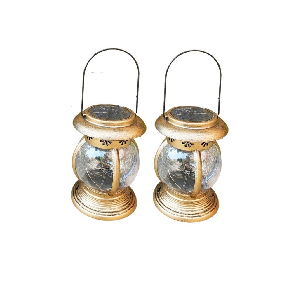 2Pcs Solar Lanterns Outdoor Hanging Solar Lights Table Lamps For Landscape Yard Table Pathway Beach Decoration 6032995315191