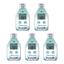5 Stück Einweg-Temperaturdatenlogger mit USB-Anschluss und PDF-Bericht für Pharmazeutika, Meeresfrüchte, Lebensmitteltransporte