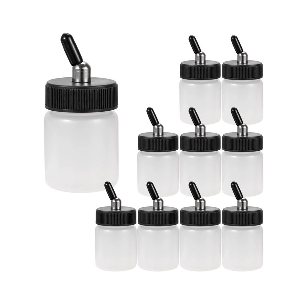 10 Pcs 22Cc Dual Action Airbrush Plastic Bottle Standard Suction Lid For Siphon Feed Airbrushes 6034096215547