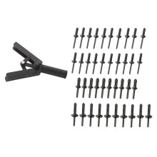 Kit de 41 Riveteuses en Plastique pour Rivetage Rapide, Outil Manuel et Accessoires pour Fixations Automobiles