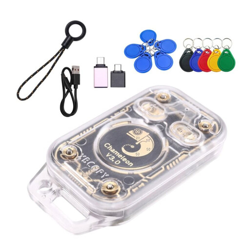 Chameleon V3.0 RFID  Chip Reader ID IC Tag Copyer NFC Reader Writer  Card Emulator+5XUID/CUID Keychain