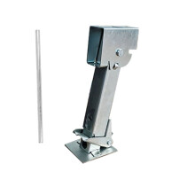 Folding Trailer Stabilizer Jacks Adjustable Stabilizer Jack Iron 1000lb Lifting Capacity for Camp RV Off Road Vehicle