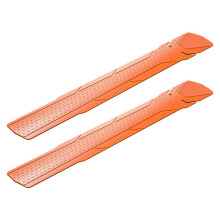 Mountain Bike Down Tube Frame Protector, PVC Guard for Collision & Scratch Protection Orange