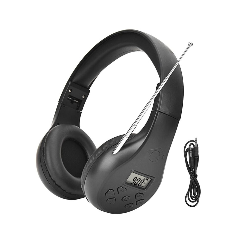 Portable Fm Radio Headphone Radio Receiver Stereo Earphone Foldable Fm Radio Bass Sound Stereo Outdoor Headset 4713782970978