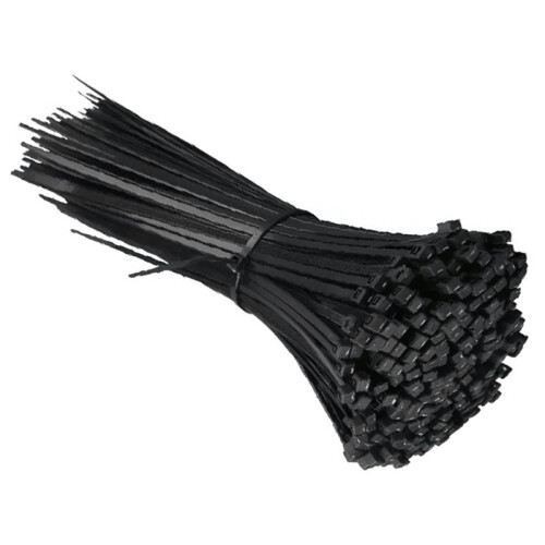Self-Locking Nylon Tie Black 8x200 Cable Tie Fastening Ring Cable Tie Zip Wraps Strap Nylon Cable Tie Set
