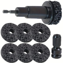 Wheel Hub Grinder with 6 Sanding Discs for 1/2 Inch Impact Drivers and Cordless Screwdrivers