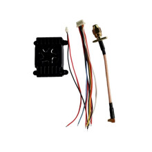 Transmissor de Vídeo VTX 5.8G 2.5W de 72 Canais com Ventoinha de Resfriamento para Drones de Corrida FPV de Longo Alcance