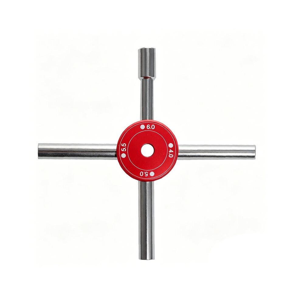 1Pcs 4.0Mm 5.0Mm 5.5Mm 6Mm Inner Hexagon Spanner Socket Wrench 4 In 1 Multifunction Repair Tool For Rc Drone Red 6032382774051