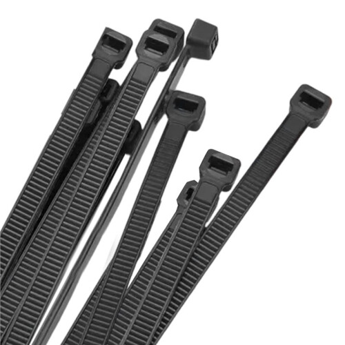 Self-Locking Nylon Tie Black 8x200 Cable Tie Fastening Ring Cable Tie Zip Wraps Strap Nylon Cable Tie Set