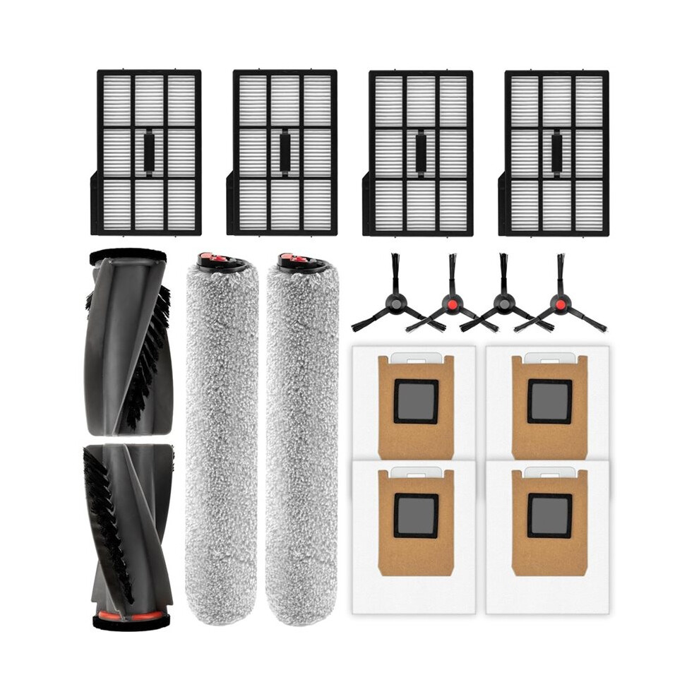 16 Pack E28 E25 Omni Replacement Parts Compatible For E28 Omni/ E25 Omni Robotic Vacuum Cleaner 4712181239884