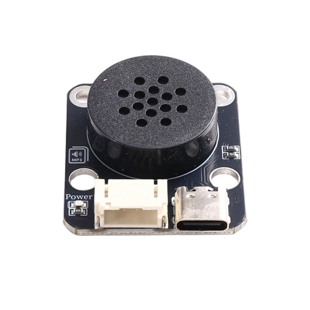Mp3 Voice Broadcast Module TypeâC Port Gvrt Interface Audio Playback Speaker Module For Diy Electronic Project Black 6033243873876