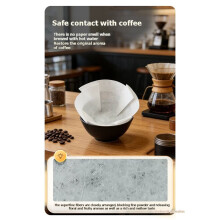 Lyocell Filter Paper Circular Indentation 185mm Coffee Filter Paper 50 Sheets Suitable for Paper Press