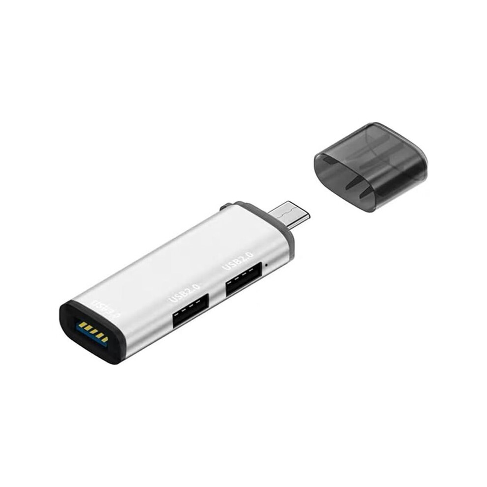 3-Port Usb-C Hub, 1 In 3 Out Usb-C Expander Adapter Splitter With Usba 3.0 Data Transfer Port 4713075842944