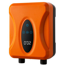 Elektrische Luchtpomp met Touchscreenbediening en LED-Verlichting voor Het Opblazen en Leeglaten van Opblaasbare Paddleboards en Kajaks (Oranje)
