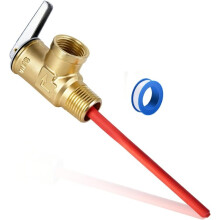 1/2" NPT RV Water Heater Temperature & Pressure Relief Valve with Epoxy-Coated Probe, for Hot Water Heater Tanks