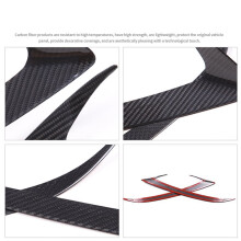 Car Headlight Eyebrows Trim Cover Headlamp Eyelids Frame Real Carbon Fiber for BRZ 2022-2025 Glossy Black