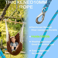 2pcs 5FT Adjustable Tree Swing Straps with Metal Carabiners, Heavy Duty Hammock Hanging Kit for Outdoor Use