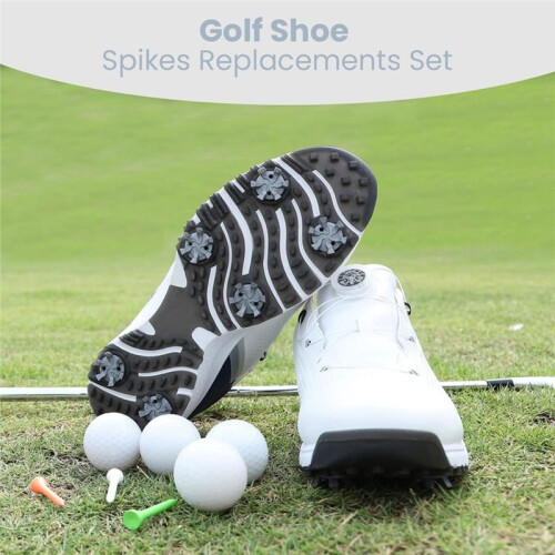 50 Pcs  Shoe Spikes Replacements Set,Shoe Cleats Replacement and Cleats Spanner  Accessories 1