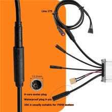 1 to 5 9Pin Waterproof Cable Controller Lamp Brake Thumb Throttle Display Cable Electric Bicycle Modified Accessories