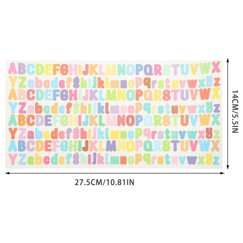 10Feuilles Stickers Alphabets Autocollants Vinyle Pour Scrapbooking