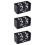 3Pièces Calendrier Bois Vintage Noir Mois Date Déco 7