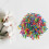 350Pièces Fixations Métalliques Multicolores Pour Bricolage Décor 3