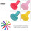 350Pièces Fixations Métalliques Multicolores Pour Bricolage Décor 4