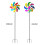 54 Inch Multicolour Wind Sculpture Metal 14