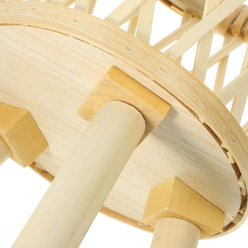 1Support Beige En Bambou Pour Plantes Design Tripode Stable