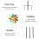 54 Inch Multicolour Wind Sculpture Metal 4